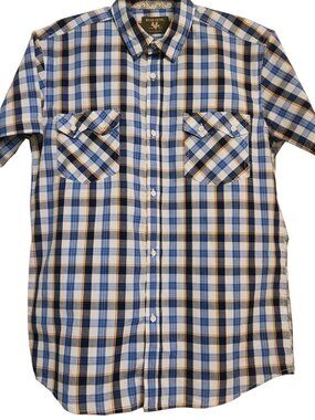 Buzz Cuts Boy's Plaid Button Down Shirts Size XL